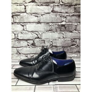 Azzaro Paris Black Leather Derby Lace Up Dress Shoes Men Sz 40EU/7M US